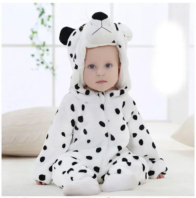 Baby Rompers Winter Kigurumi Lion Costume for Girls Boys Toddler Animal Jumpsuit Infant Clothes Pyjamas Kids Overalls Ropa Bebes